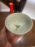 Decorative bowl with a dinosaur