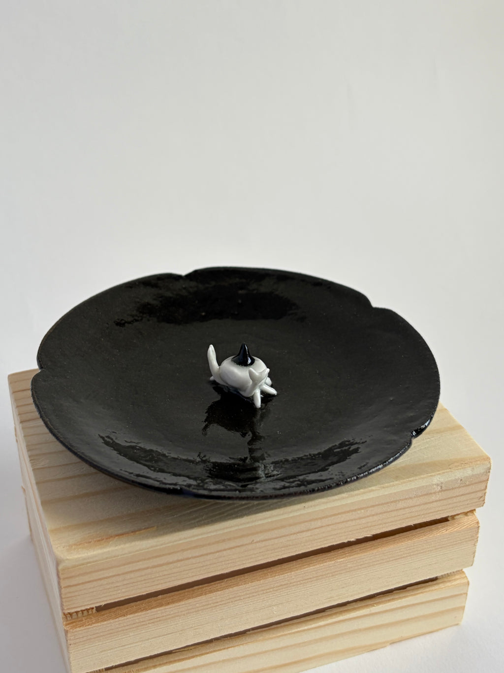 Crab witch on bowl