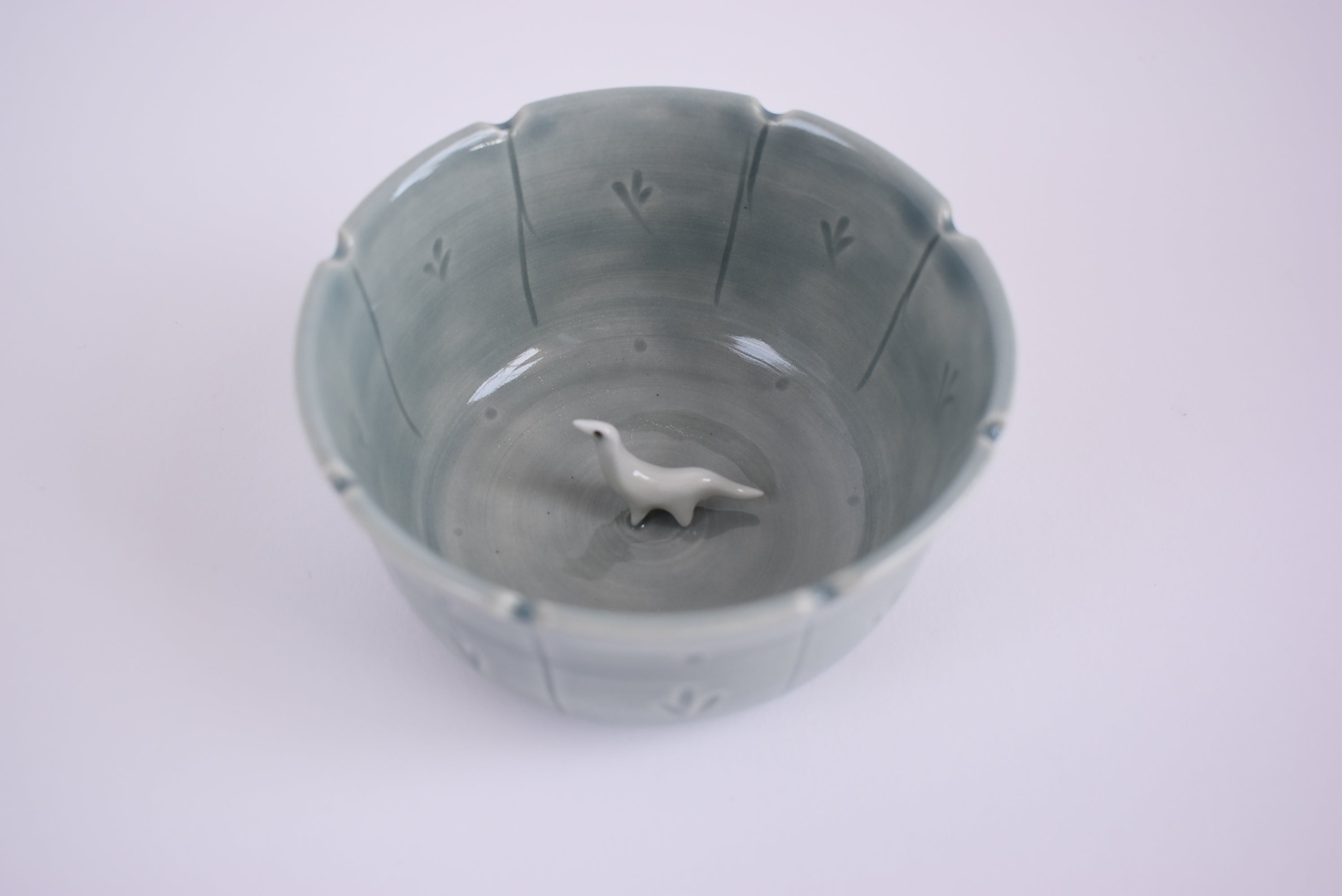 Decorative Bowl With Dinosaur