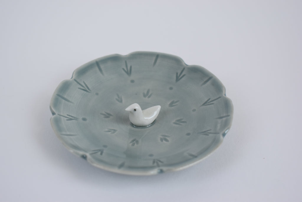 Trinket Dish With Bird