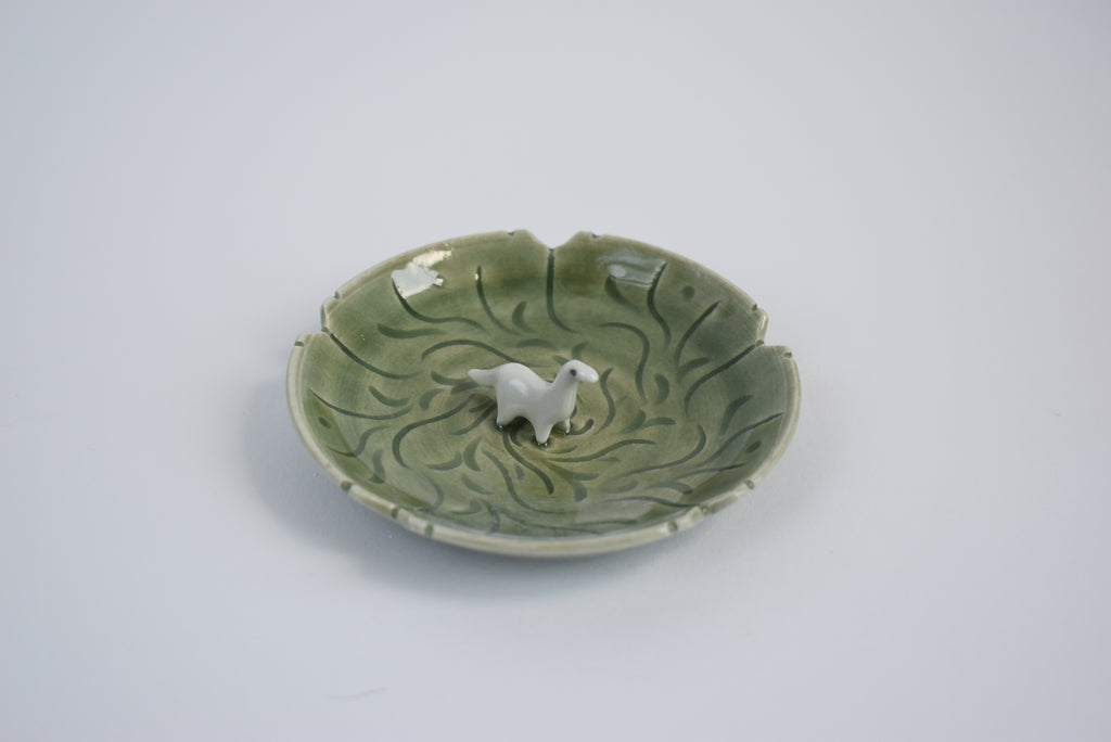 Trinket Dish With Dinosaur