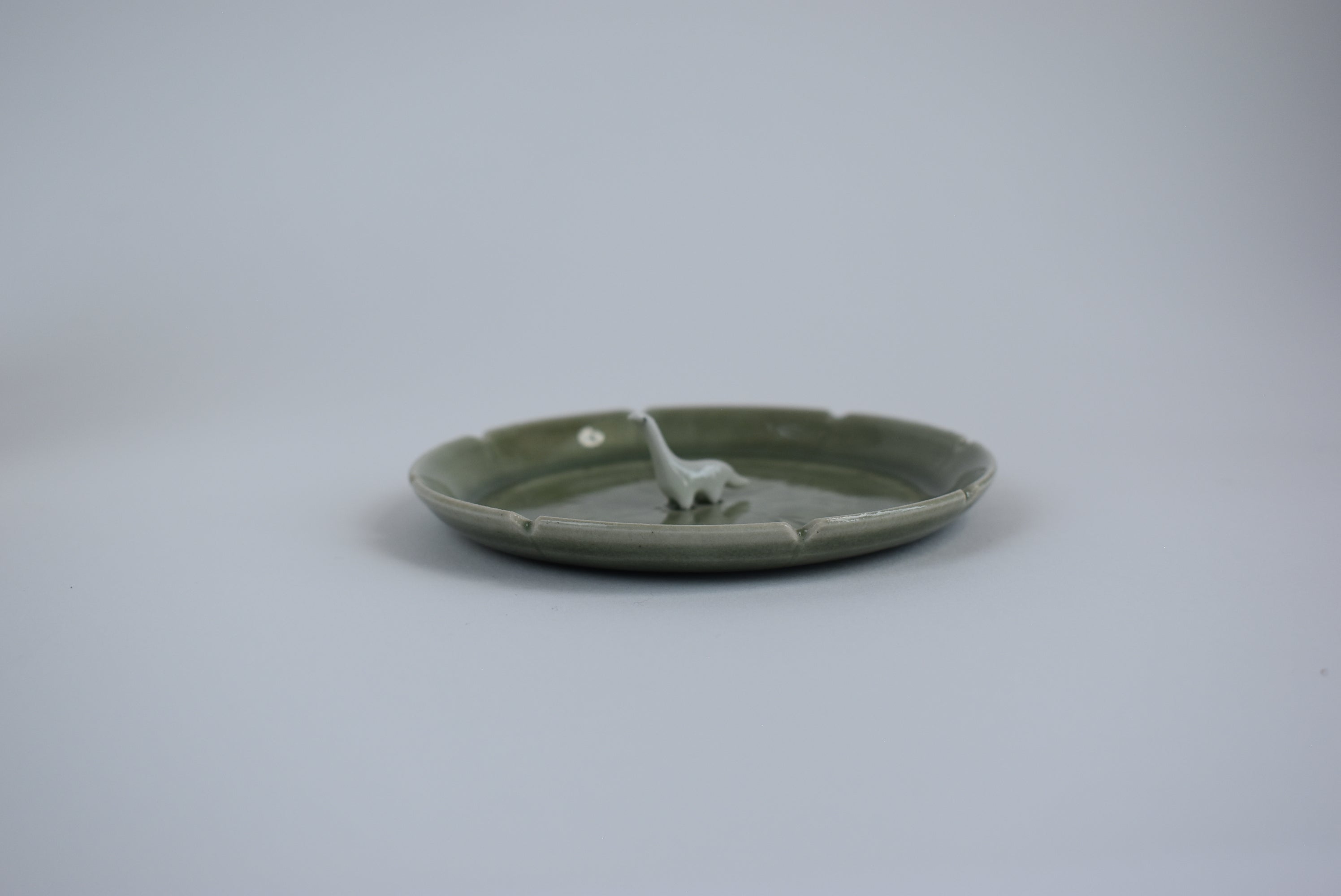 Decorative Dish with Dinosaur