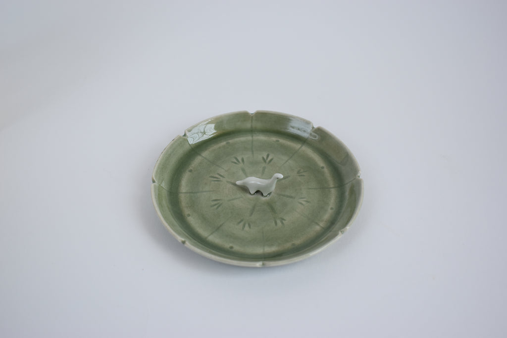 Decorative Dish with Dinosaur