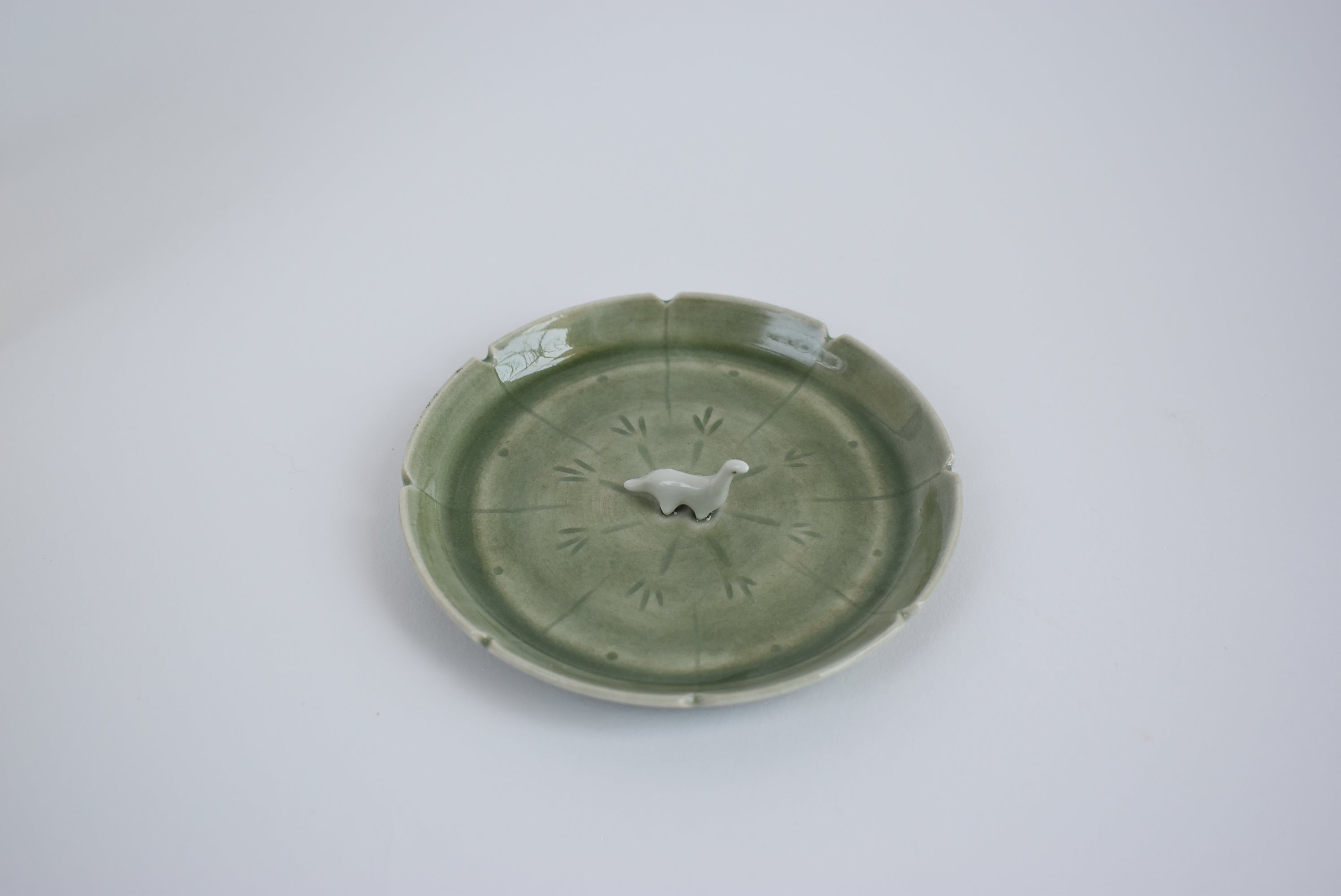 Decorative Dish with Dinosaur