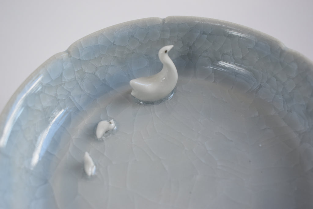 Trinket Dish with Bird Family