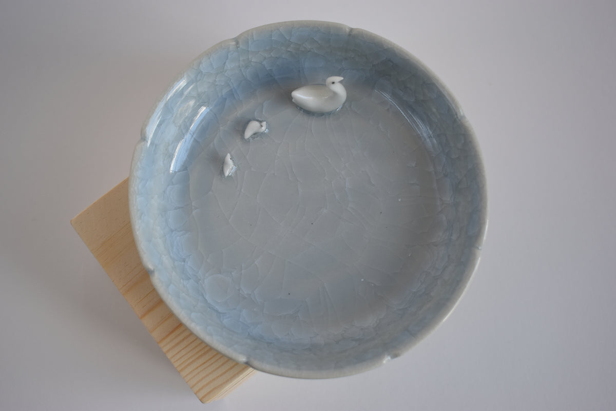 Trinket Dish with Bird Family