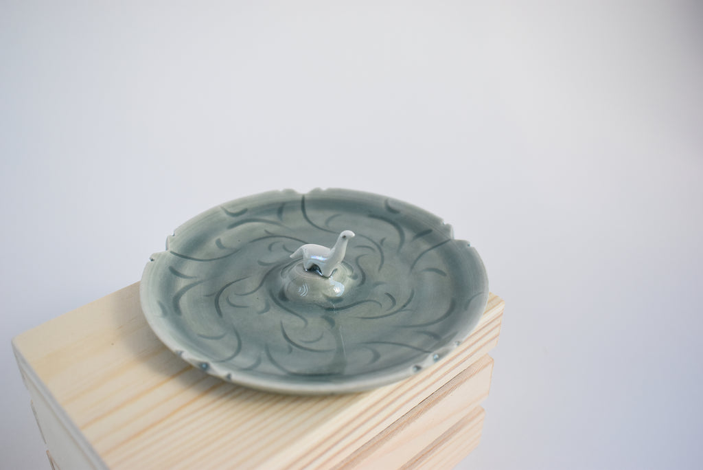 Trinket Dish with Dinosaur
