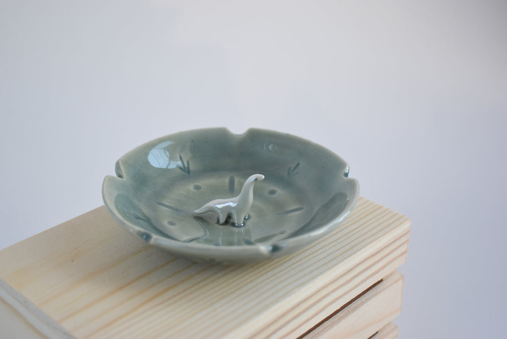 Trinket Dish with Dinosaur