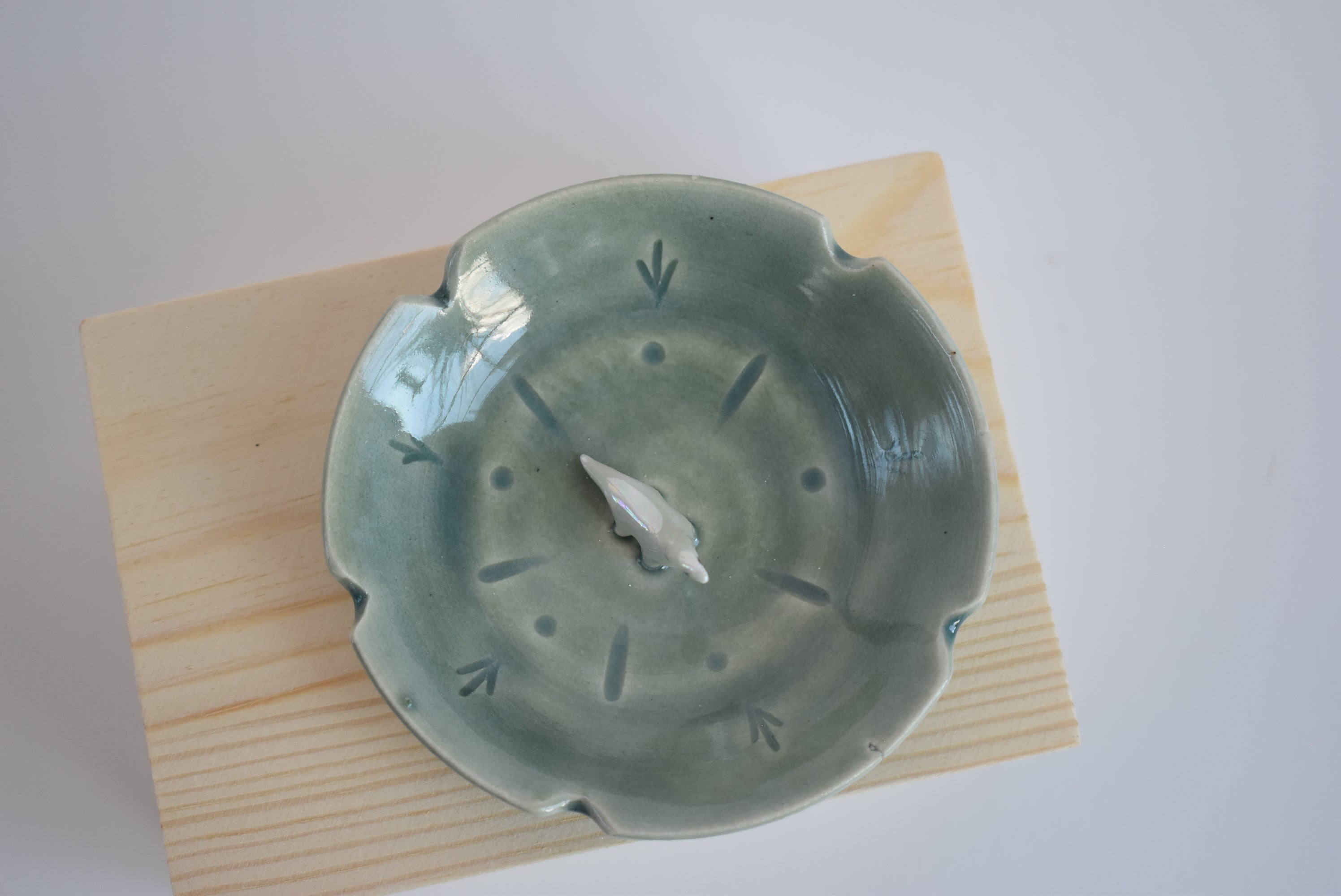 Trinket Dish with Dinosaur