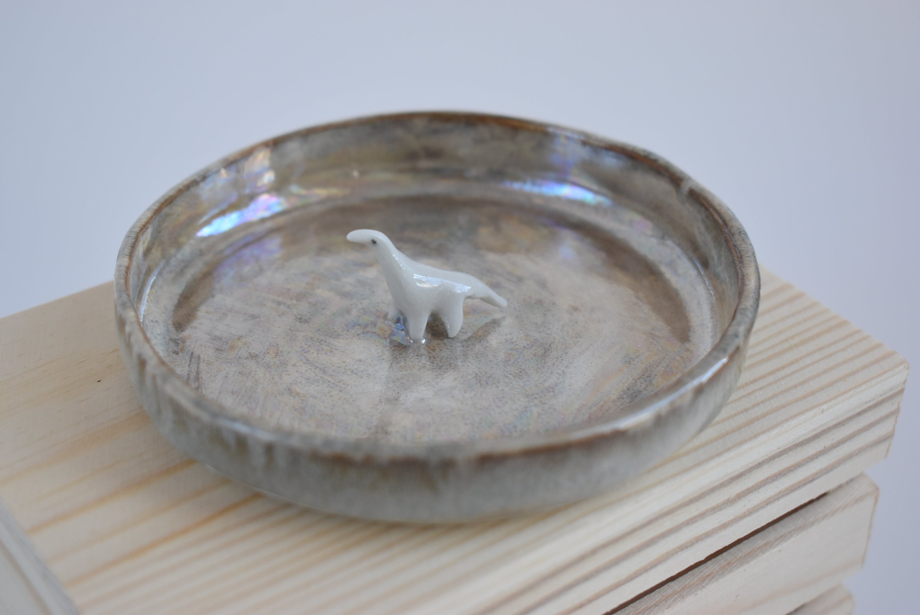 Trinket Dish with Dinosaur