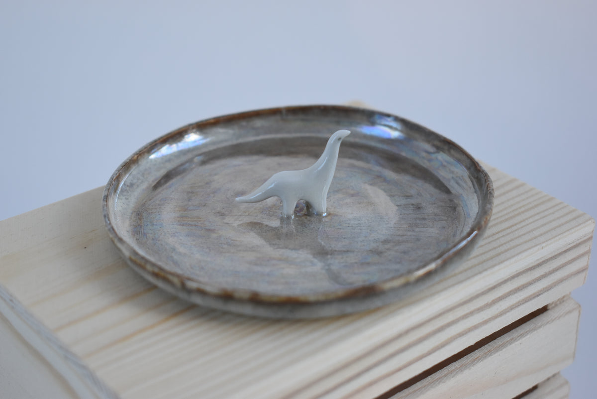 Trinket Dish with Dinosaur