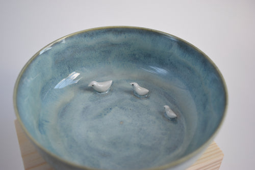 Bowl With Bird Family