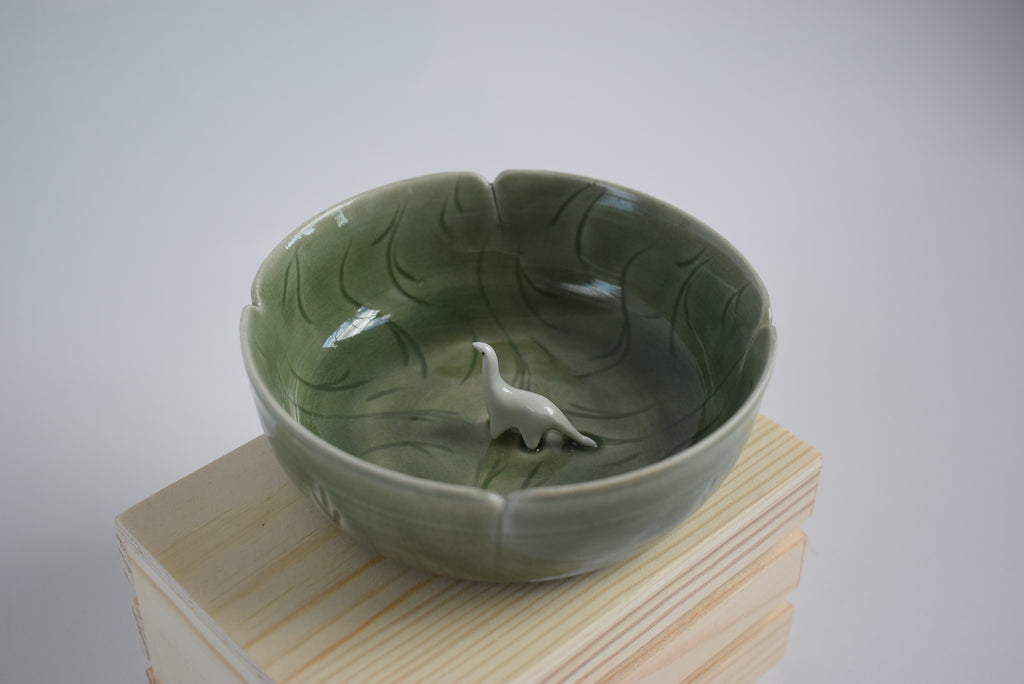 Trinket Dish with Dinosaur